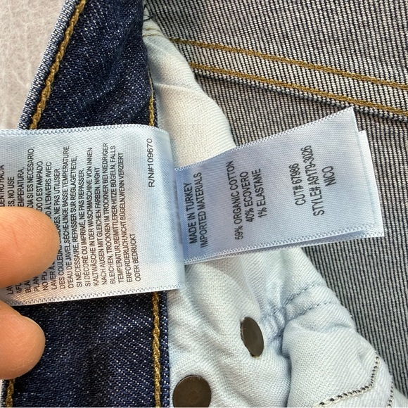 AGOLDE - women’s Nico Bootcut high rise slim jeans dark blue denim pants size 28 - Picture 8 of 8